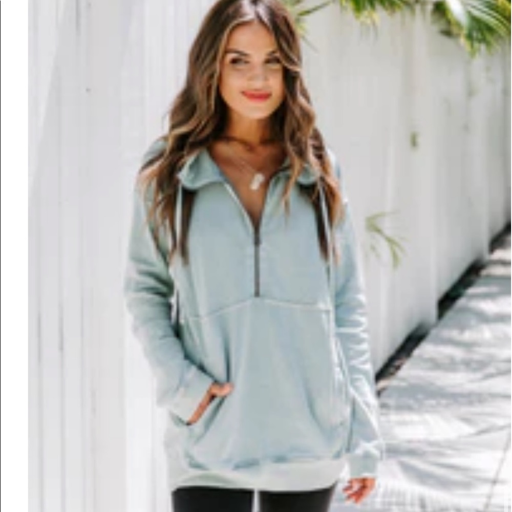 VICI sage faded sweat shirt